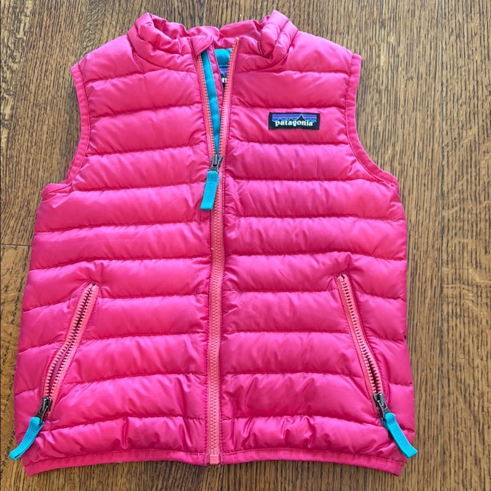 Patagonia Kids Pink Lightweight Puffer Vest